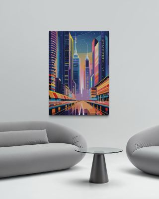 Minimalismus, pohodlí a kapka futurismu. Naše plakáty promění každý interiér ve stylovou galerii. Tento motiv města v...